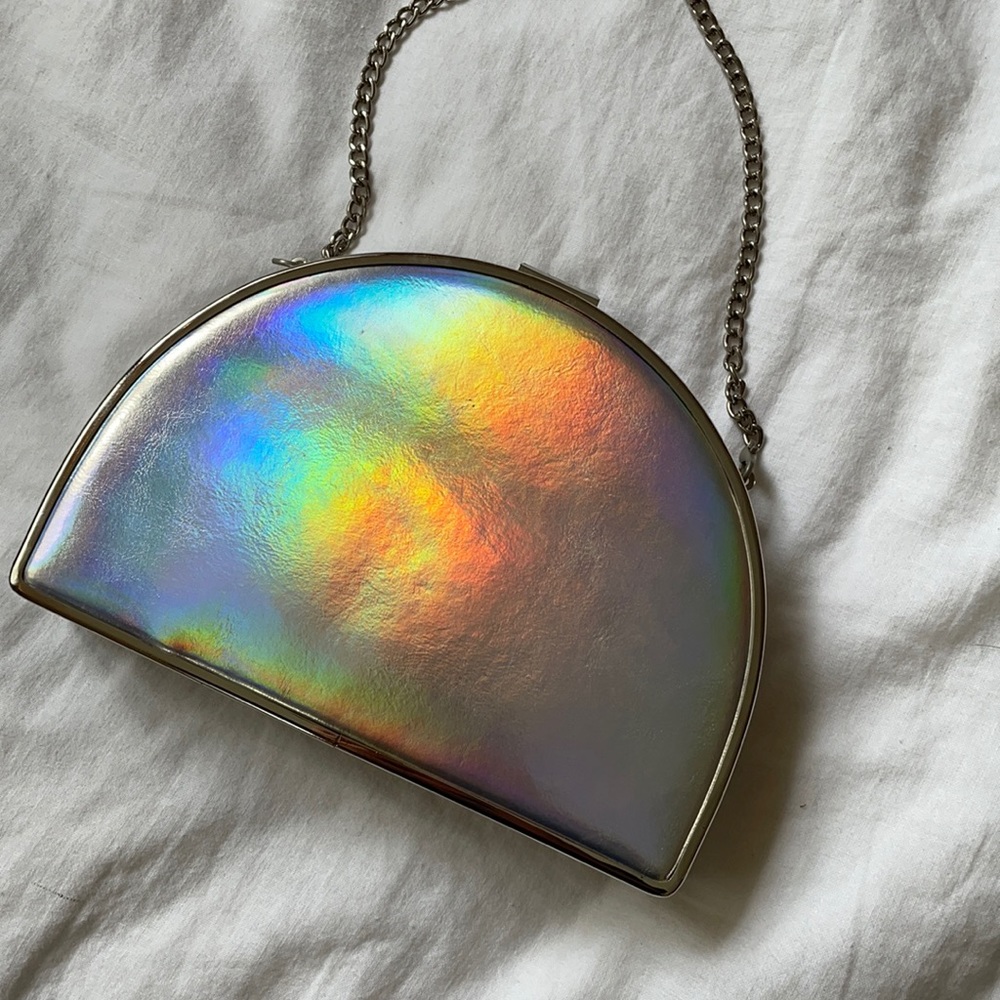 Iridescent clutch/crossbody